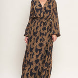 MIDNIGHT MOSS WOVEN JACQUARD MAXI DRESS, Flying Monkey (online only)