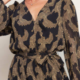 MIDNIGHT MOSS WOVEN JACQUARD MAXI DRESS, Flying Monkey (online only)