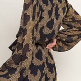 MIDNIGHT MOSS WOVEN JACQUARD MAXI DRESS, Flying Monkey (online only)
