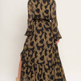 MIDNIGHT MOSS WOVEN JACQUARD MAXI DRESS, Flying Monkey (online only)