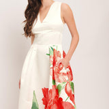 ROMANCE EDIT WOVEN MIDI DRESS