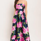 LUNA FLORA WOVEN MAXI DRESS, Flying Tomato (ONLINE ONLY)