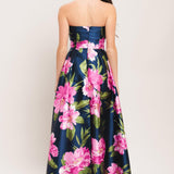 LUNA FLORA WOVEN MAXI DRESS, Flying Tomato (ONLINE ONLY)