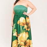 GOLDEN ROSE AFTERGLOW WOVEN MAXI DRESS, Flying Tomato (online only)