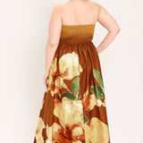 GOLDEN ROSE AFTERGLOW WOVEN MAXI DRESS, Flying Tomato (online only)