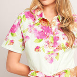 PEONY BLOOM WOVEN MIDI DRESS