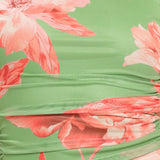 PARADISE GLOW POWER MESH MIDI DRESS