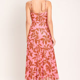 ROSY HAVEN POWER MESH MIDI DRESS