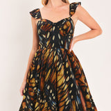 EMBERWING GARDEN GOWN WOVEN MAXI DRESS , Flying Tomato (online only)