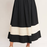 GALLERY CONTRAST FULL MIDI SKIRT, Flying Tomato (online only)