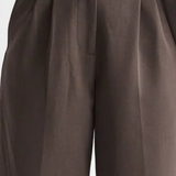 Crescent - Shayne Wide Leg Trousers in Stone