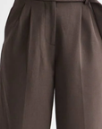 Crescent -Shayne Wide Leg Trousers in Stone