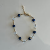 Pearl and Lapis Lazuli Bracelet, Zhanna Jewelry