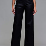 Coated Dad Jean, by Hidden (blk)