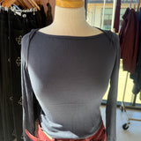 Hashttag -Long sleeve boat neck T-shirt