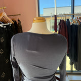 Hashttag -Long sleeve boat neck T-shirt