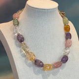 Gemstone Crystal Necklace, by Zhanna