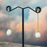 Pearl Drop Earrings, Zhanna Jewelry