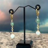 Green Amethyst Earrings, Zhanna Jewelry