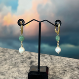 Pearl and Amethyst earrings, Zhanna Jewelry