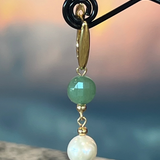 Pearl and Amethyst earrings, Zhanna Jewelry