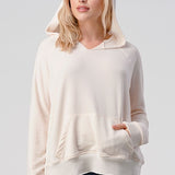 Knit Pullover Hoodie, Hashttag