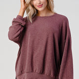 Side Slits Soft Sweat Shirts, Hashttag