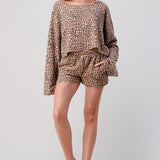 Leopard T-Shirt and Shorts Set, Hashttag