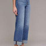 Hidden, Medium Wash Cuffed Jeans