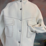 Felted Knit Jacket with Removable Hood by OAT