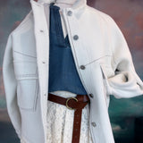 Felted Knit Jacket with Removable Hood by OAT