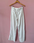 Belted High Rise Wide Leg Pants by OAT