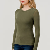 Baby Hacci Long Sleeve Tee (Olive), Hashttag