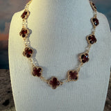 Clover Leaves Necklace, Zhanna Jewelry