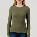 Baby Hacci Long Sleeve Tee (Olive), Hashttag