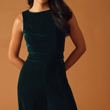 FINAL TOUCHES VELVET JUMPSUIT, Flying Tomato (online only)