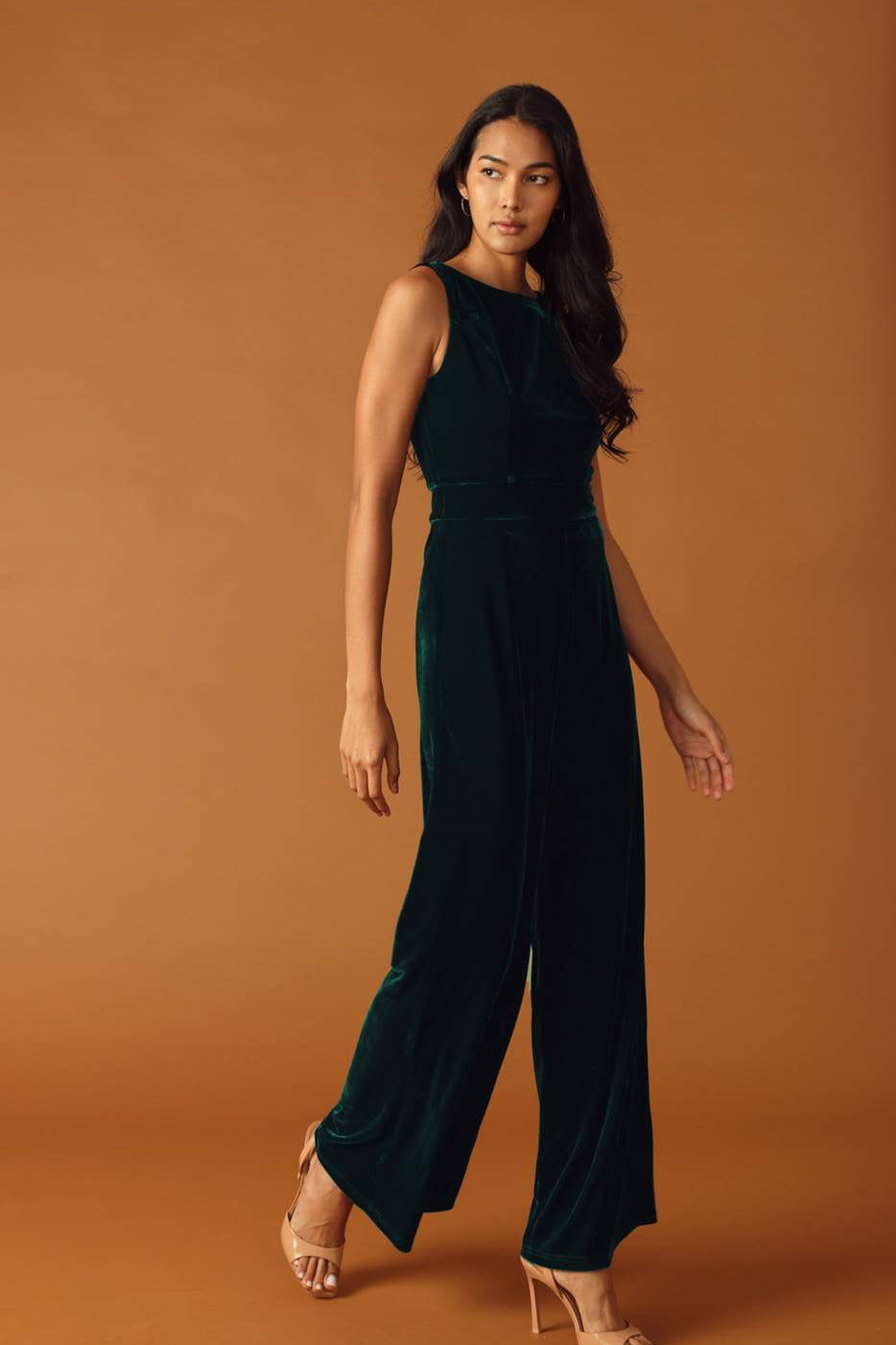 FINAL TOUCHES VELVET JUMPSUIT, Flying Tomato (online only)