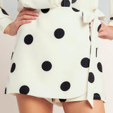 Polka Dot WOVEN SKORT, Flying Tomato