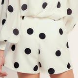 Polka Dot WOVEN SKORT, Flying Tomato