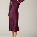 HIGH STANDARDS SWEATER MIDI DRESS, Flying Tomato (online only)