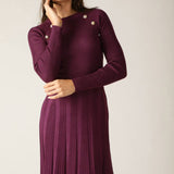 HIGH STANDARDS SWEATER MIDI DRESS, Flying Tomato (online only)