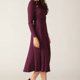 HIGH STANDARDS SWEATER MIDI DRESS, Flying Tomato (online only)