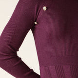 HIGH STANDARDS SWEATER MIDI DRESS, Flying Tomato (online only)