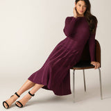 HIGH STANDARDS SWEATER MIDI DRESS, Flying Tomato (online only)