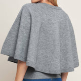 MISTY SHAWL CAPELET SWEATER , Flying Tomato (online only)