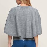 MISTY SHAWL CAPELET SWEATER , Flying Tomato (online only)