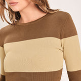ESPRESSO & CREAM SWEATER KNIT MIDI DRESS, Flying Tomato (online only)
