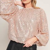 HOPE YOU REMEMBER SEQUIN TOP, Flying Tomato (online only)
