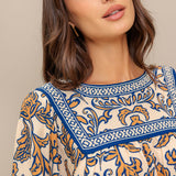 BOHEME MEADOW WOVEN TOP , Flying Tomato