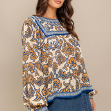 BOHEME MEADOW WOVEN TOP , Flying Tomato